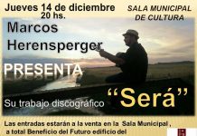Marcos Herensperger presenta «Será» en Cultura