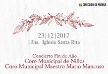 Concierto fin de año del coro municipal Maestro Mario Mancuso
