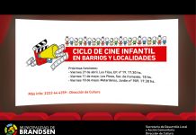 Ciclo de cine infantil en los barrios y localidades 2018