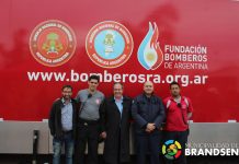 El Intendente acompaño a los Bomberos Voluntarios en una capacitación