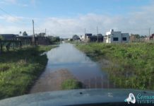 A Pesar del anegamiento en varias calles, no se registraron evacuados