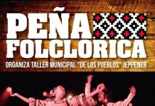 Peña folclórica este sábado en Jeppener