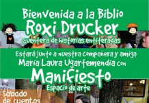 Preparate para un sábado increible en la Biblio, llega Roxi Drucker