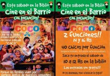 Este sábado en la biblio: cine en el barrio con pochoclos