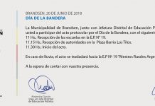 Día de la bandera: Acto protocolar