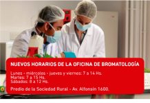 Nuevos horarios en la oficina de Bromatología