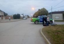 Accidente en barrio República entre auto y una bicicleta conducida por un menor