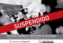 Suspendida la muestra itinerante del Ministerio de Seguridad