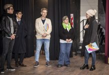 Viviana Saccone visitó el Teatro Seminari Cine Italia de Escobar
