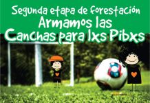 Segunda etapa de forestación: Armamos las canchas para lxs pibxs