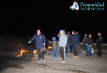 Vecinos cortaron la ruta 210 reclamando obras prometidas