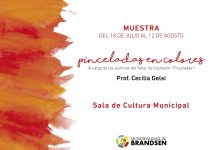 Muestra: pinceladas en colores