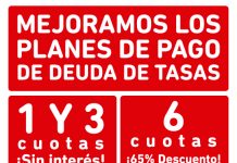 Plan de regularización de tasas de hasta 100% de descuento