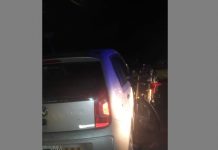 Accidente en ruta 210 entre una auto y una motocicleta. Un herido de Guernica y otro de Domselaar