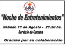 Noche de entretenimientos, por Bomberos Voluntarios Brandsen