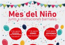 Mes del niño junto a las instituciones barriales