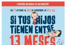 Continúa la Campaña nacional de vacunación: Sarampión y Rubeola