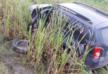 Despiste de auto en ruta 215 – km 40