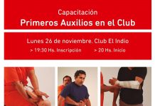 Capacitación de primeros auxilios en el Club El Indio