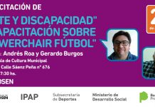 Capacitación deportiva «Arte y discapacidad» y «Powerchair fútbol»