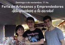 Domingo 4 de noviembre: Feria de artesanos y emprendedores