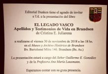 «El legado Vasco»; Apellidos y testimonios de vida