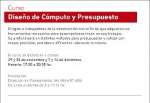 Curso de diseño de cómputos y presupuesto