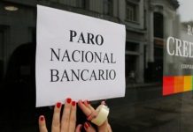 Bancarios anunciaron un paro de 24 horas para este viernes en todo el país