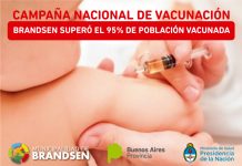 Brandsen logró más del 95% de población vacunada