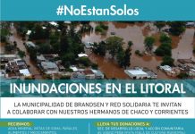 Junto a Red Solidaria por las inundaciones en el Litoral