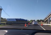 El Peligro: Un camión derrumbó un puente en la ruta 2 y hubo demoras camino a la Costa