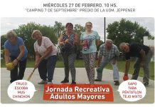 Nueva fecha: Jornada recreativa para adultos mayores