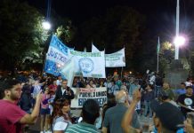 Se realizó la primera concentración y marcha en Brandsen contra el tarifazo
