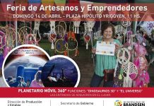 Domingo 14 de abril, feria de artesanos y emprendedores