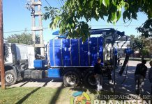 La Municipalidad de Brandsen informa: se encontrará trabajando un camión tipo vactor para resolver problemas de obstrucción de la red cloacal y pluvial