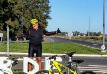Falleció un ciclista de Brandsen, luego de descompensarse cuando volvía en bicicleta desde Loma Verde
