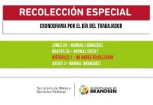 Cronograma especial de recolección