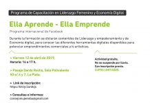 «Ella aprende, ella emprende»