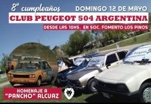 8° Aniversario del Club Peugeot 504 Argentina