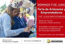 Domingo 9 de Junio: Feria de artesanos y emprendedores