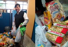 Entrega de donaciones