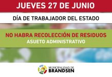 27 de junio, día del trabajador del Estado