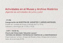 Agenda del Museo y Archivo Histórico de Brandsen