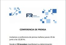 Frente Renovador Brandsen: Conferencia de prensa