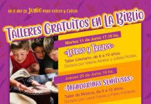 Talleres gratuitos en la Biblio