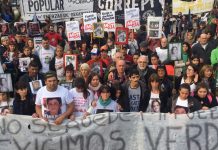 Monte marchó a un mes de la masacre exigiendo verdad y justicia