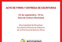Acto de firma y entrega de escrituras