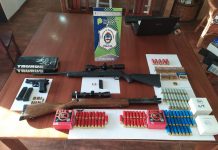 Incautan varias armas de fuego, tras una denuncia por amenazas