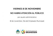 Viernes 8 de noviembre: Asueto administrativo Municipal