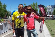 Leandro Vallejos compitió en los 63k de la vuelta al lago Epecuen